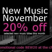 New Music November - 20% Off