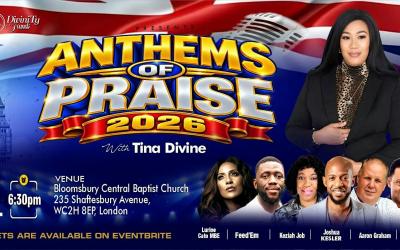 UK-Wide Gospel Talent To Come Together For 'Anthems of Praise' In Central London UK-Wide Gospel Talent To Come Together For 'Anthems of Praise' In Central London