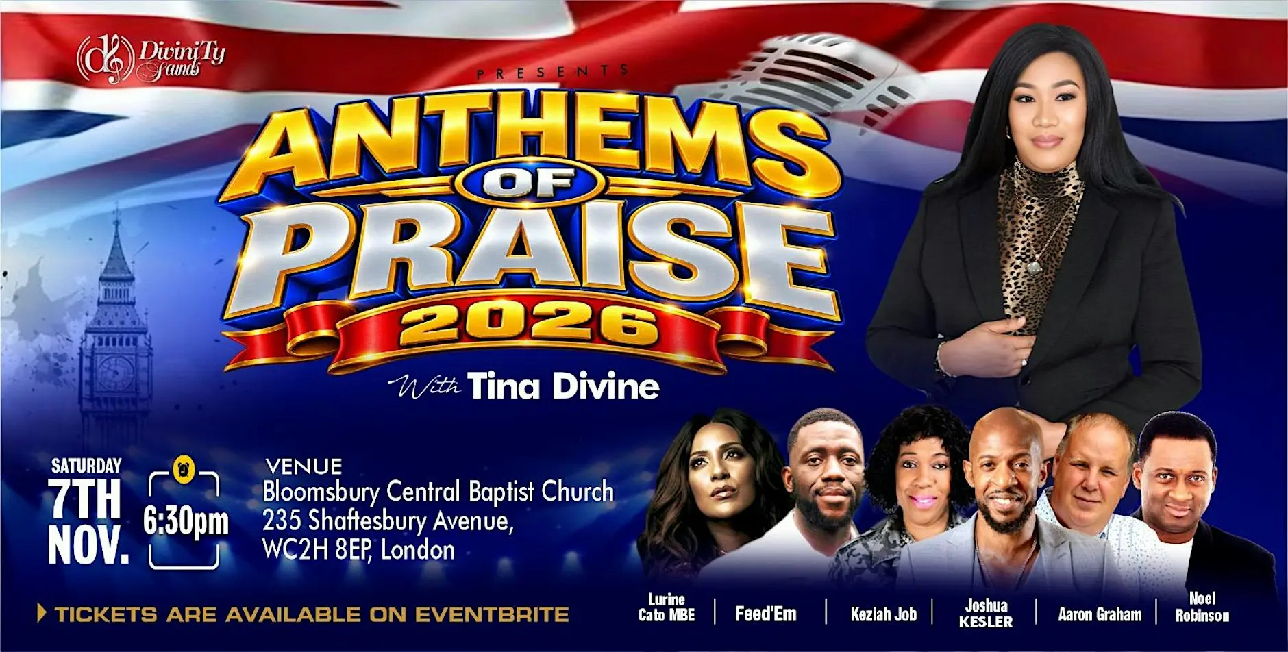 UK-Wide Gospel Talent To Come Together For 'Anthems of Praise' In Central London
