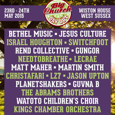 Tickets On Sale For BigChurchDayOut 2015 With Switchfoot, Jesus Culture, Rend Collective, Gungor