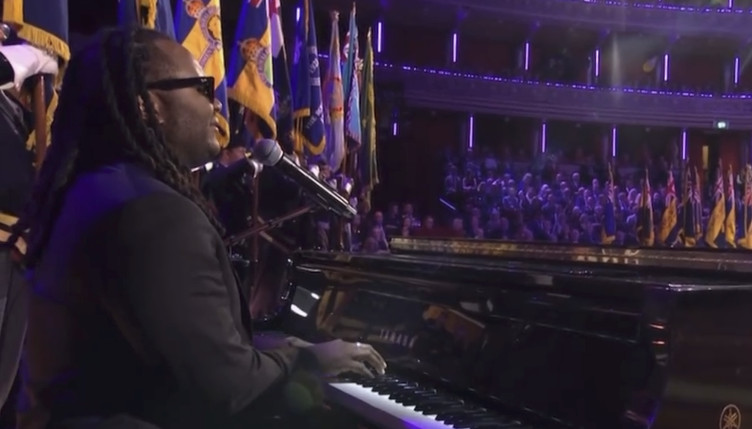 Blessing Offor Performs For Members of British Royal Family During BBC1's Festival of Remembrance