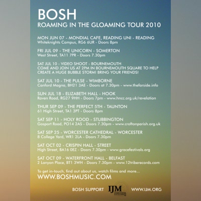Bosh Kick Off 'Roaming In The Gloaming UK Tour'