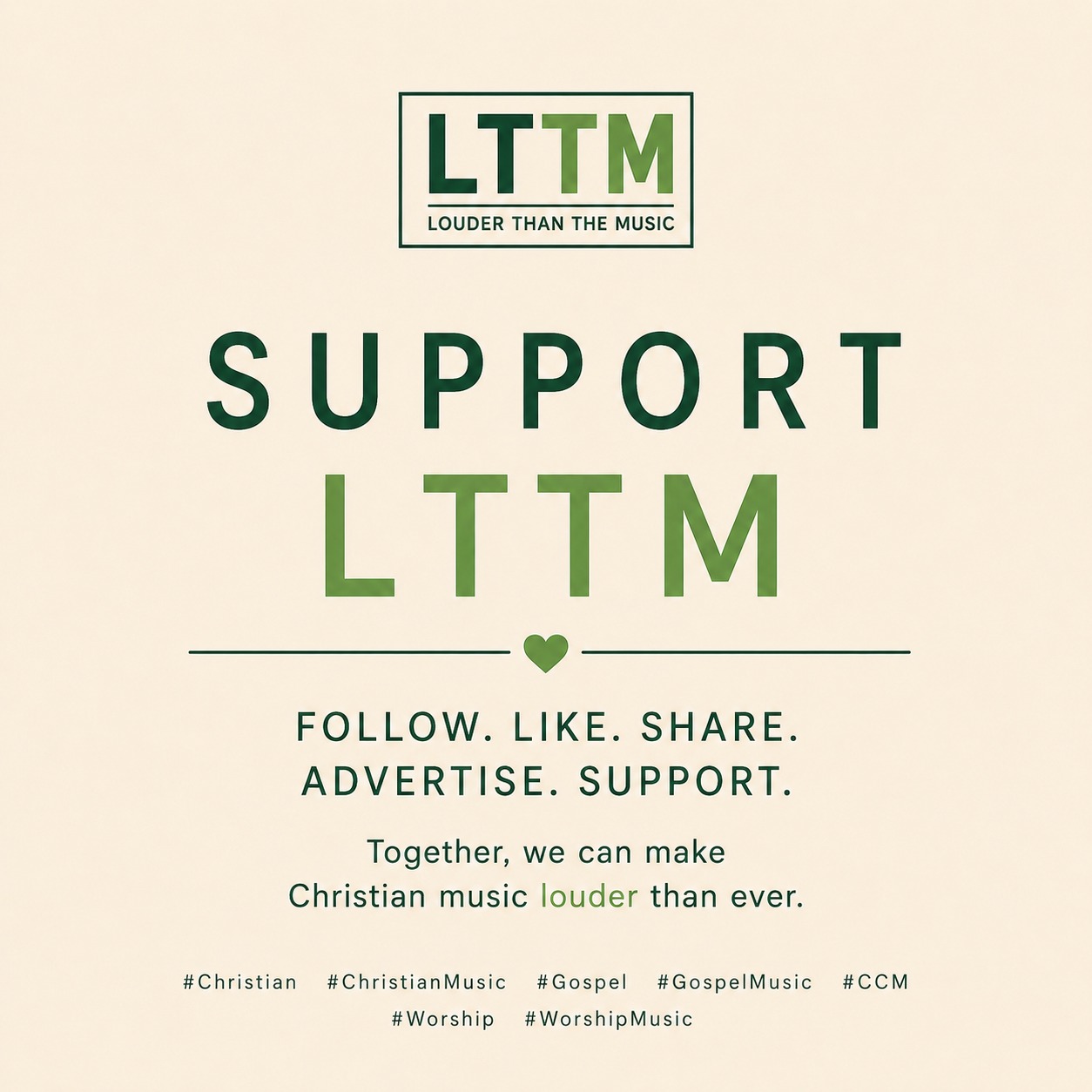 Support Louder Than The Music